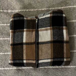 SHEIN Curve Textured Knit Crop Top Hoodie